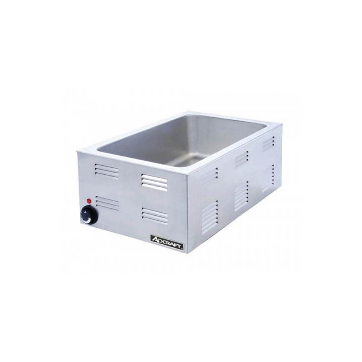 Adcraft FW-1200W Countertop Full Size Food Pan Warmer w/ 12" x 20" Opening, 6.5" Deep Well