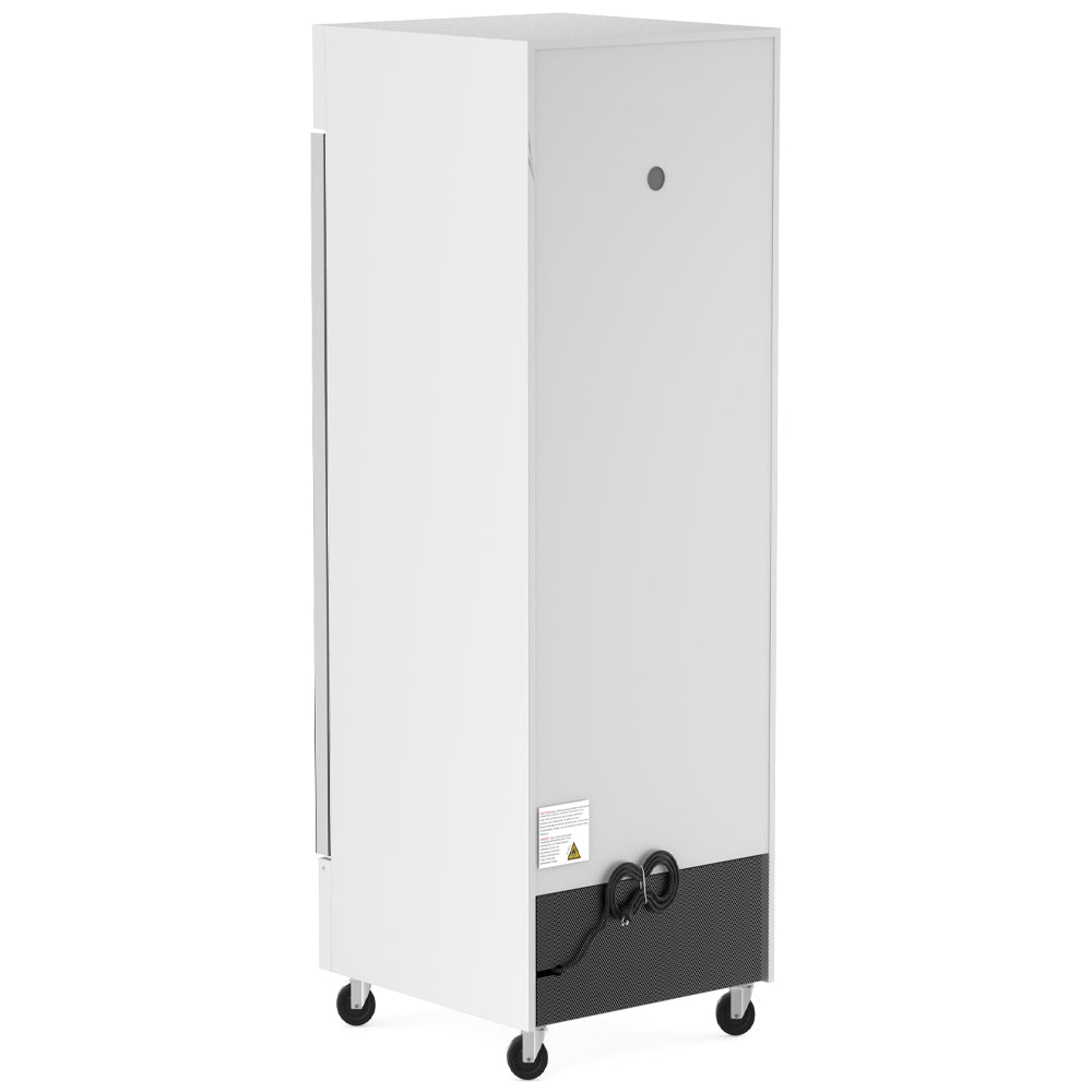 Coldline D12-W-L 27" Left-Hinged White Glass Door Merchandiser Freezer with LED Lighting