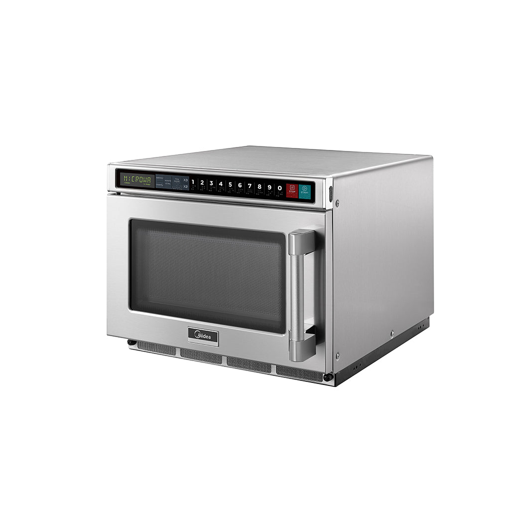 MIDEA 1817G1A 0.6 Cu. Ft. 1800W Push Button Heavy Duty Commercial Microwave