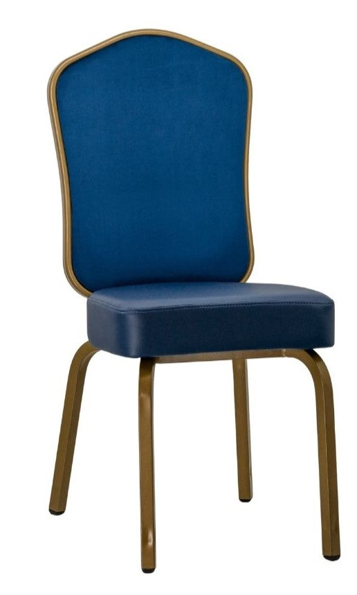G & A 2502-AL GR8 Thalia Banquet Chair, Stacks 10 High, Flex Back, Upholstered Seat, 12 Gauge Aluminum