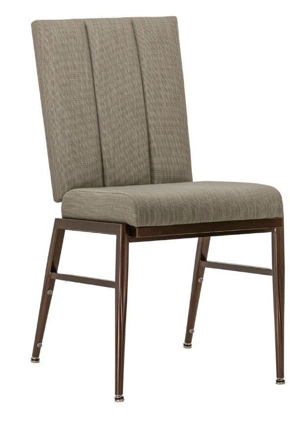 G & A 2604-AL GR10 Ella Banquet Chair, Stacks 10 High, Upholstered Flex Back, Grade 10 UPH, Welded Joint