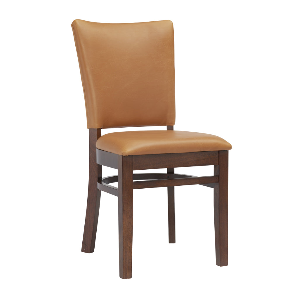 G & A 4657PS4 Indoor Concord Side Chair with Padded Back and Upholstered Seat, Beechwood Frame