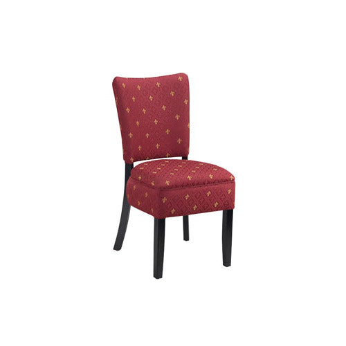 G & A 4657PS5 Indoor Concord Side Chair with Upholstered Padded Back, Beechwood Frame