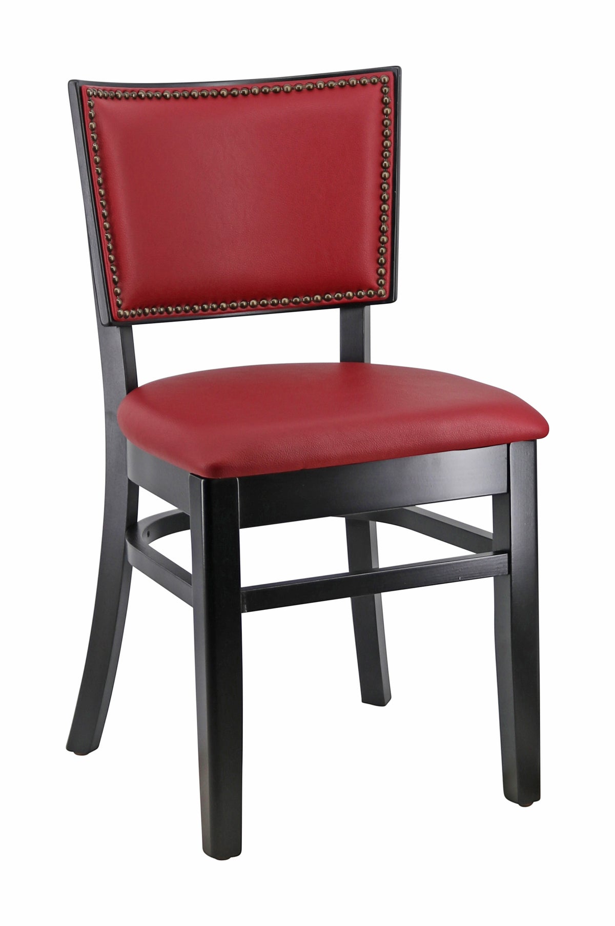 G & A 4681-FP Indoor Elton Side Chair with Upholstered Padded Seat and Back, European Beechwood Frame