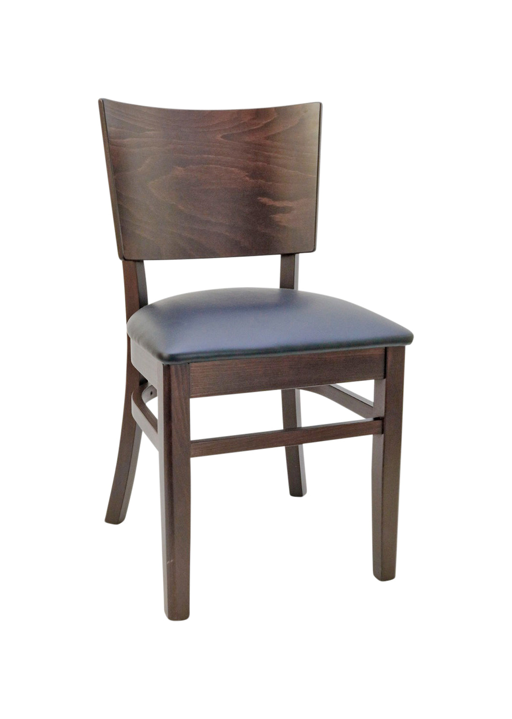 G & A 4681-SS Indoor Elton Side Chair with Solid Wood Back and Saddle Seat, Beechwood Frame