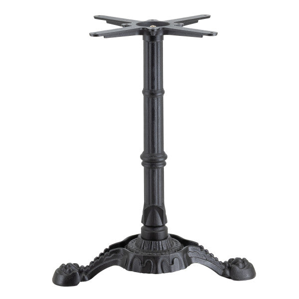 G & A BFH0522 Bar Height Cast Iron Table Base, 5x22 Spread, Black Finish