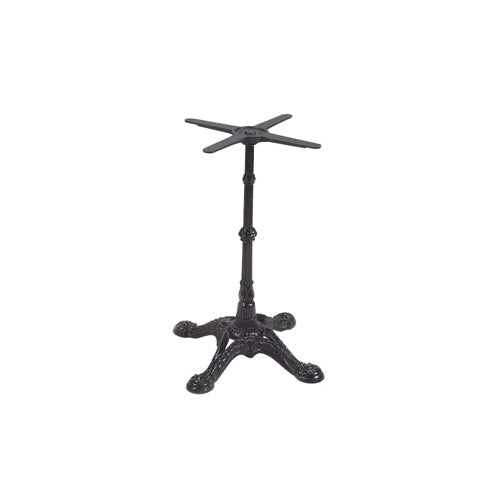 G & A BFH2222 Bar Height Cast Iron Table Base, 22x22 Spread, Black Finish