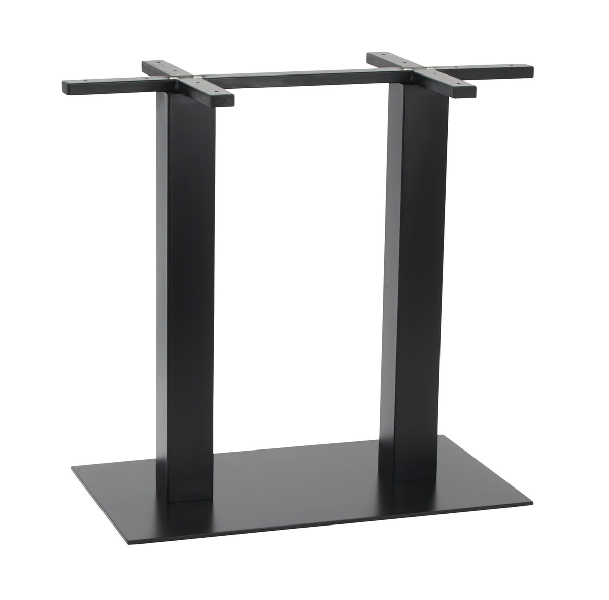 G & A GBH1628 GB Series Bar Height Table Base, 16x28 Spread, Steel, Black Powder Coat Finish