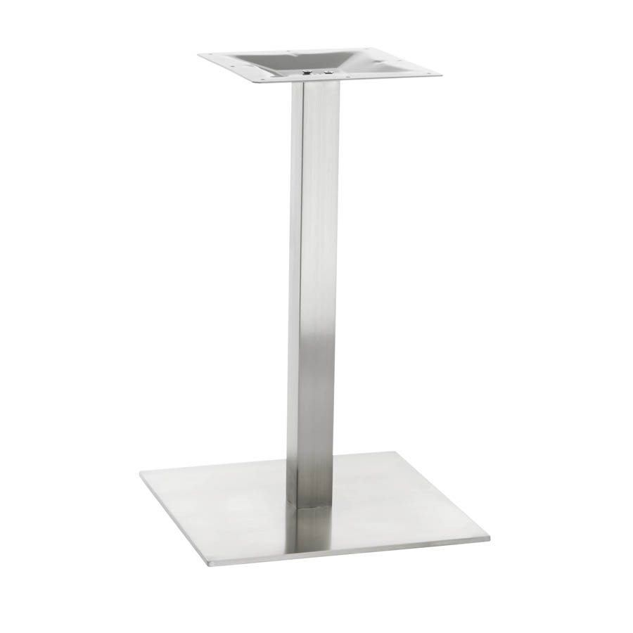 G & A GS2424 Stainless Steel Table Base, 24x24, Dining Height, Brushed Finish