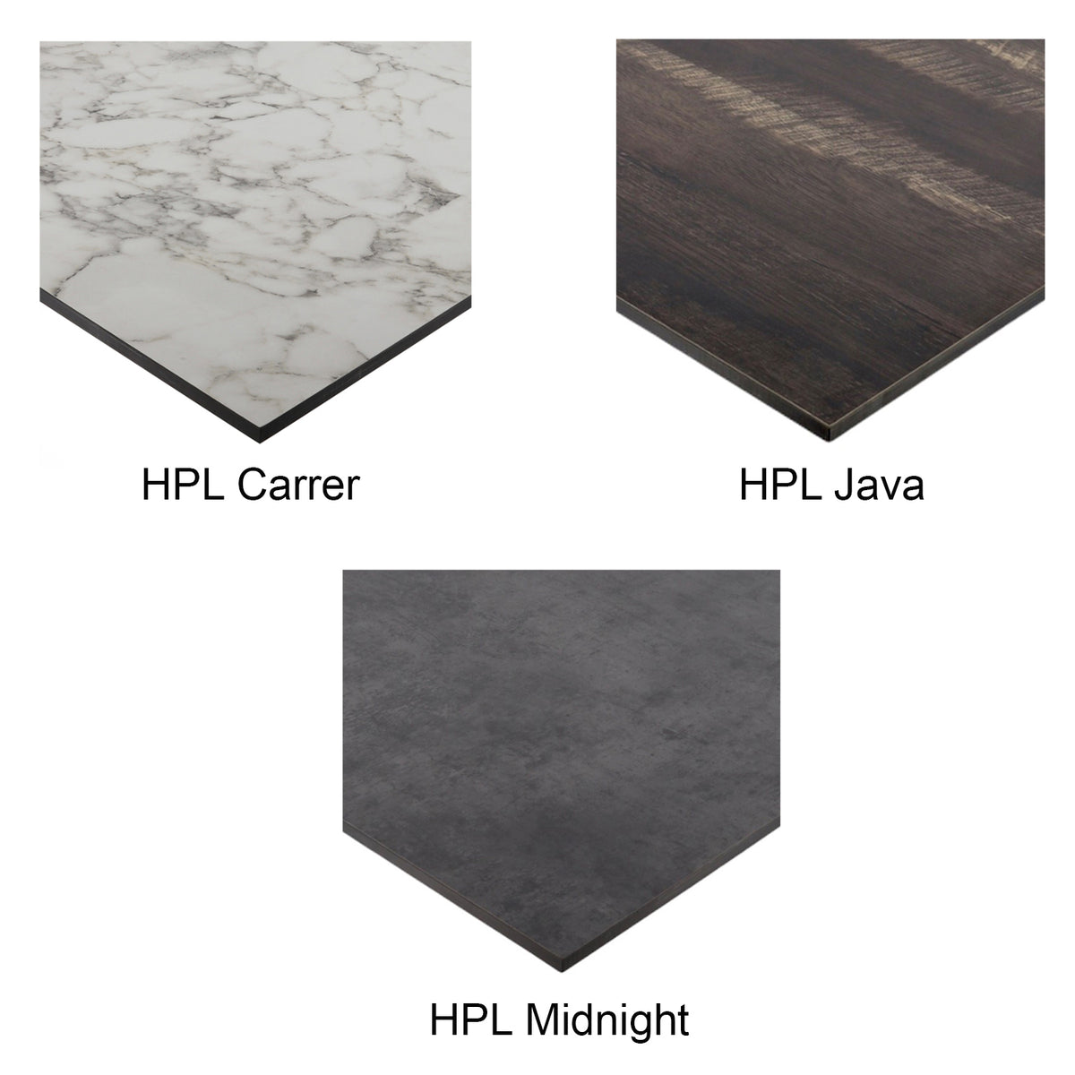 G & A HPL3636 HPL Series Square Table Top, 36x36, 1/2in Thick, High Pressure Laminate