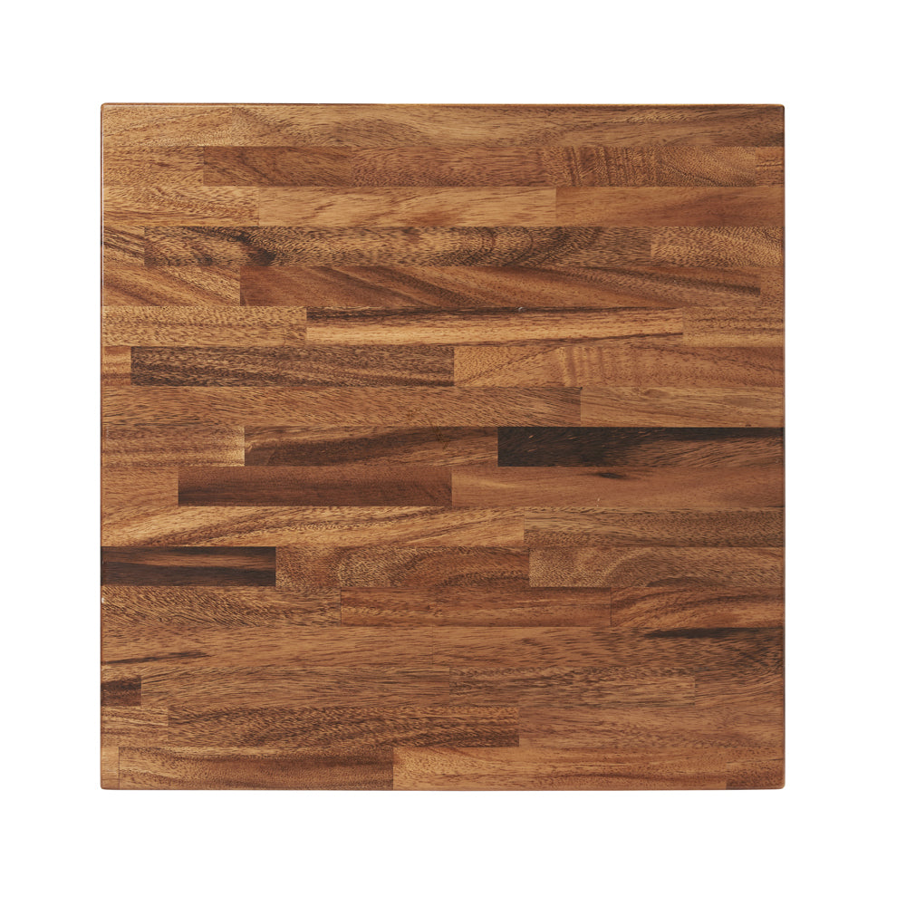 G & A HS3060 30x60 Rectangular Saman Hardwood Table Top, 1.5 Thick, Exotic Walnut UV Finish