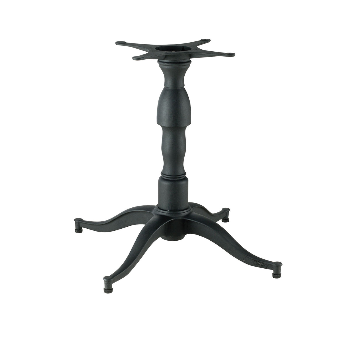 G & A SBH432 SB Series Bar Height Cast Iron Table Base, 32x32, Black Powder Coat Finish