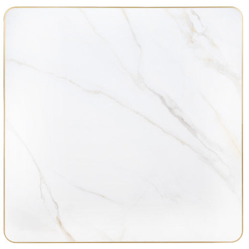 G & A SSB2430 SS Series Rectangular Sintered Stone Table Top, 24x30, 1 inch thick, Gold Band, Weatherproof