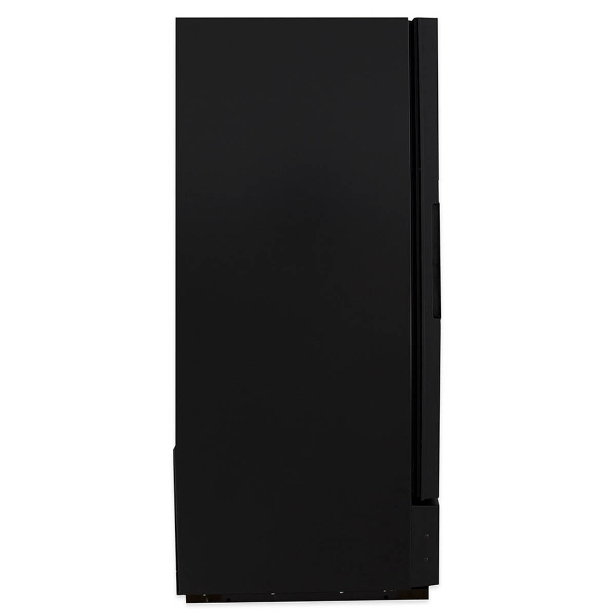 True GDM-10-HC~TSL01 glass door merchandiser, black exterior, side view