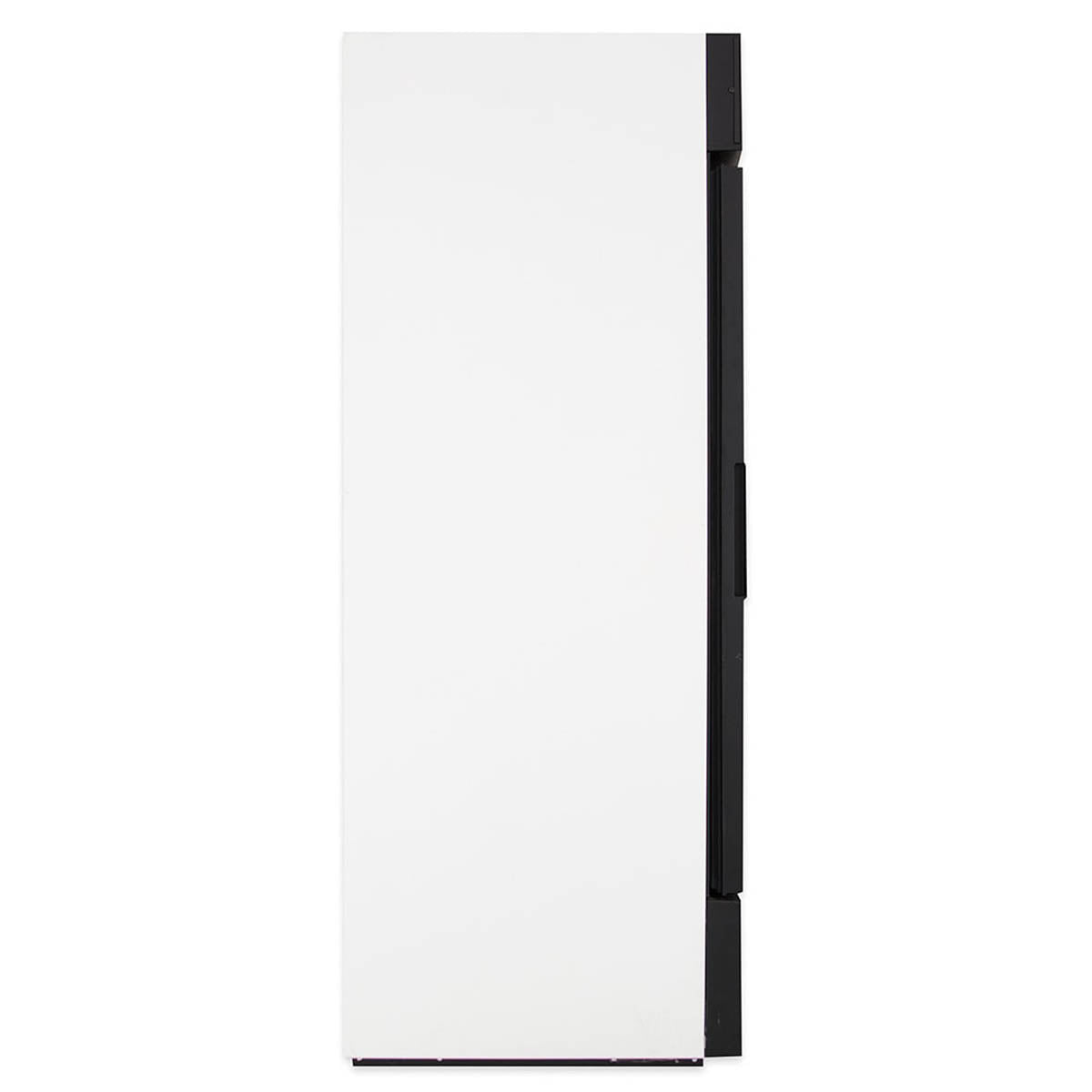 True GDM-26F-HC~TSL01 glass door freezer, white exterior, side view