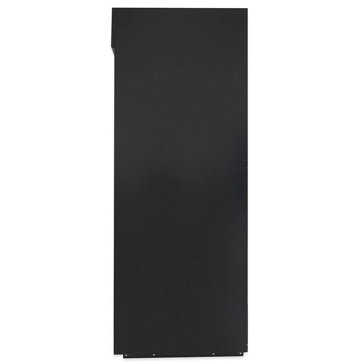 True GDM-47RL-HC-LD 2-door glass door merchandiser, black exterior, side view