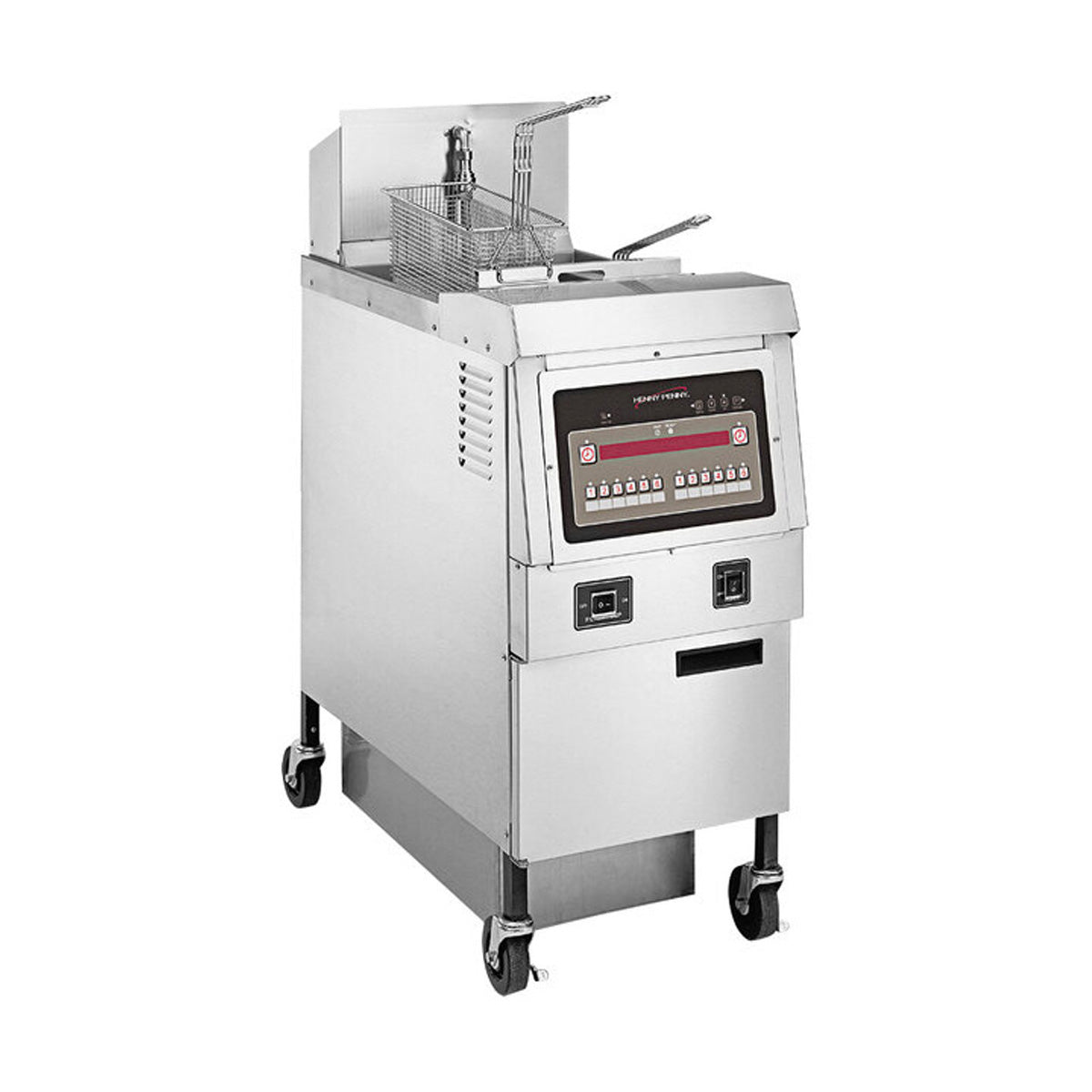 Henny Penny OFG321.06 1-well gas open fryer, front angle view