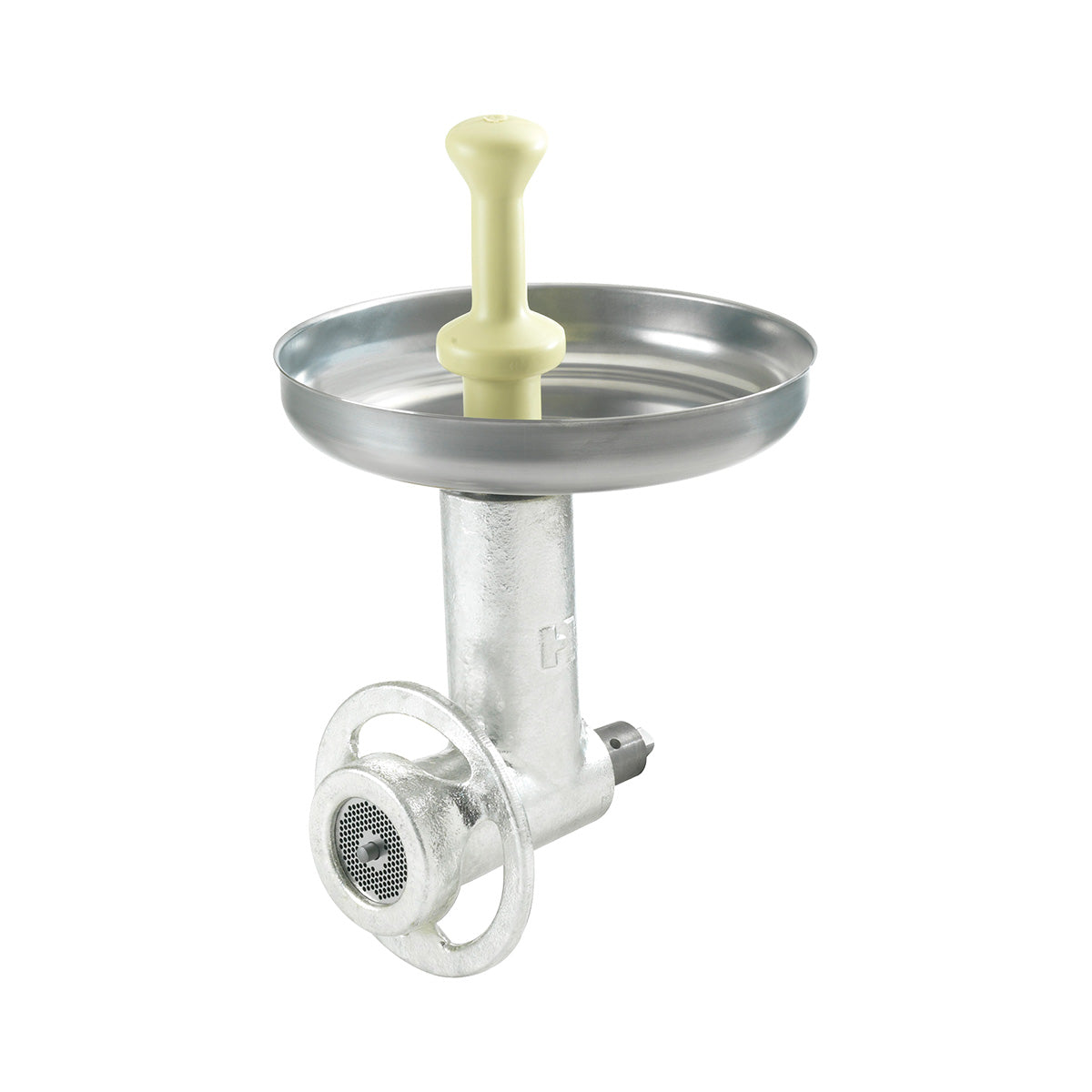 Hobart 12TIN-C/EPAN Meat Grinder #12 Hub - Cast Iron Cylinder, 12"x1-3/4" Pan, Knife, 1/8" Carbon Steel Plate