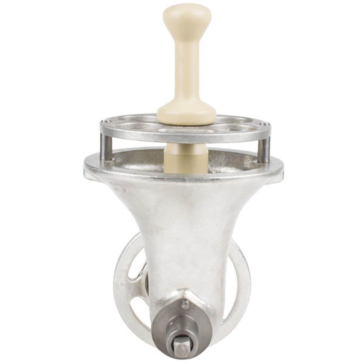 Hobart 22C/E-FS5PLT Funnel Throat Chop End Assy for #22 Hub Tin Cylinder Auger Knife 5 Carbon Steel Grind Plates