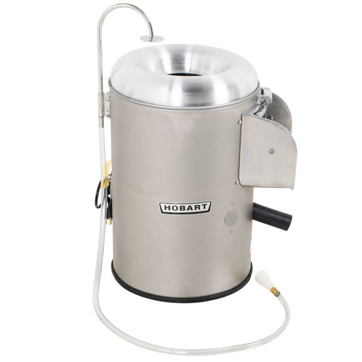 Hobart 6115-1 Portable Potato Peeler, 15-20 lb Capacity, 1/3 HP, Steel, Belt Drive, Silicon Carbide Disc