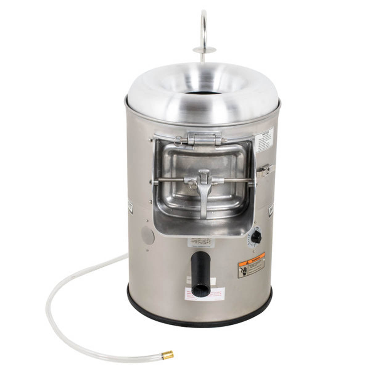 Hobart 6115-1 Portable Potato Peeler, 15-20 lb Capacity, 1/3 HP, Steel, Belt Drive, Silicon Carbide Disc