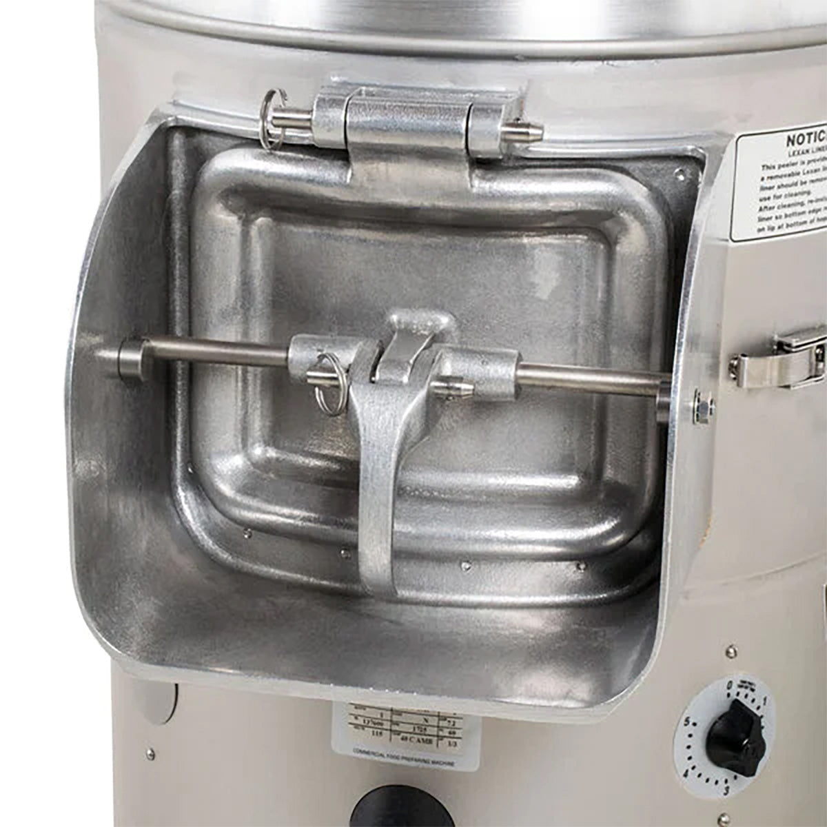 Hobart 6115-11 Potato Peeler - 15-20 lb Capacity, 1/3 HP, Stainless Steel, Removable Carbide Disc