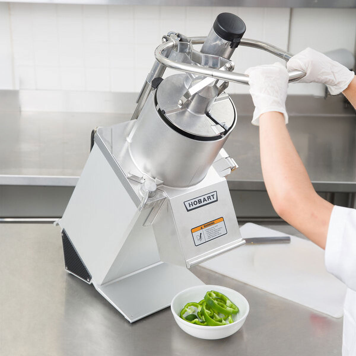 Hobart FP350-1 Benchtop Continuous Feed Food Processor, Unit Only, 26 lbs per/min, 1 hp