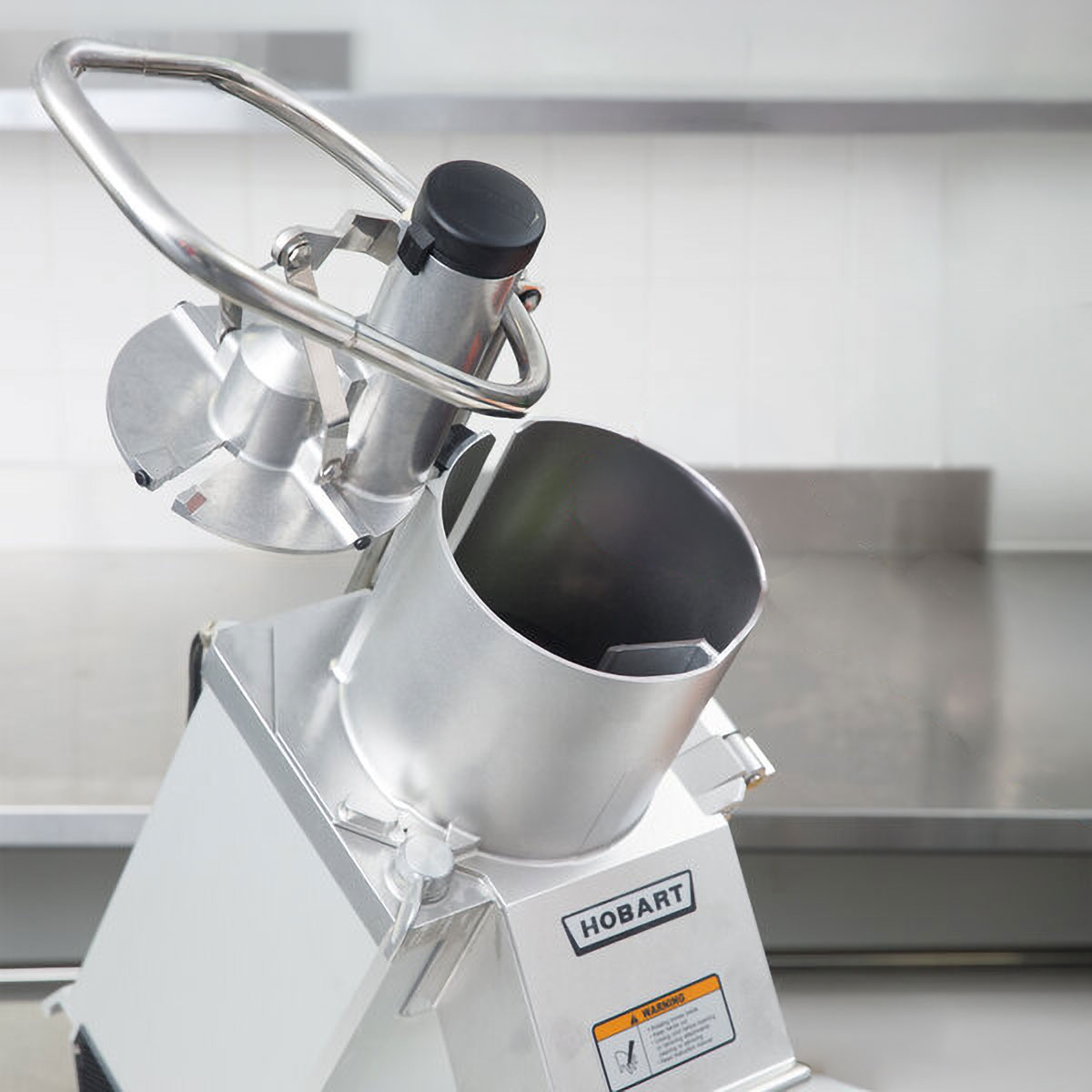 Hobart FP350-1A Benchtop Continuous Feed Food Processor with 3PLATE-3PACK-SS, 26 lbs per/min, 1 hp