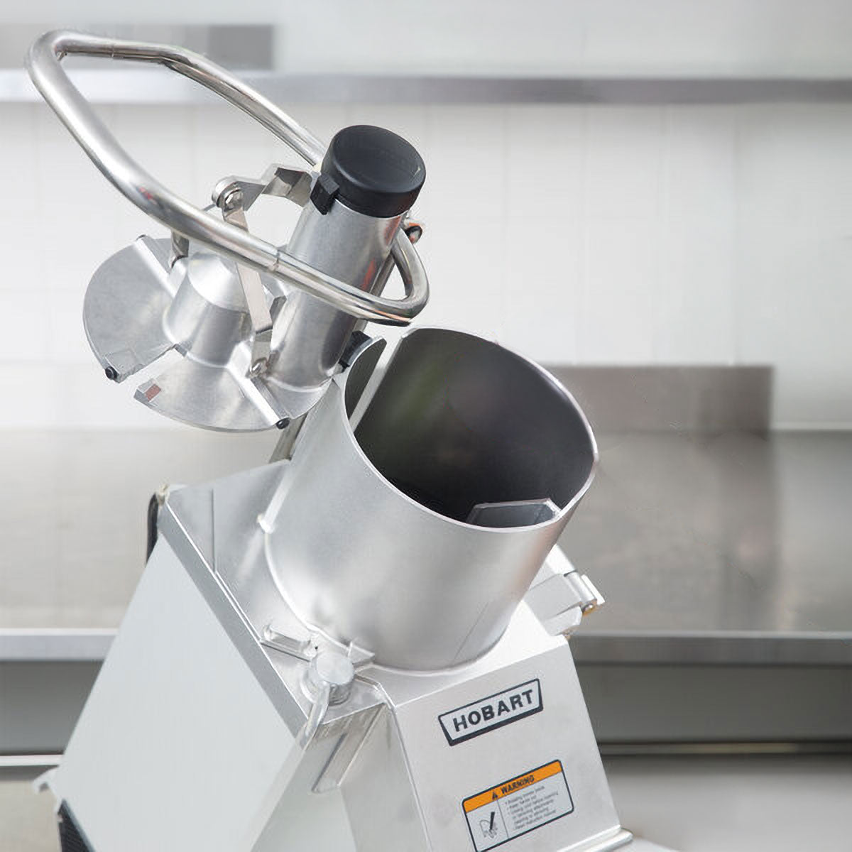 Hobart FP350-1B Benchtop Continuous Feed Food Processor with 3PLATE-6PACK-SSP, 26 lbs per/min, 1 hp