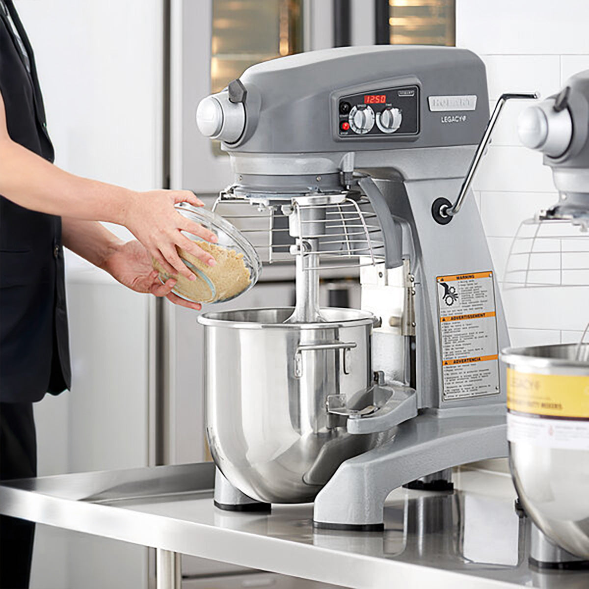 Hobart HL120-2STD Countertop 12 qt Planetary Mixer, #12 HUB, 3- Speed, 1/2 hp