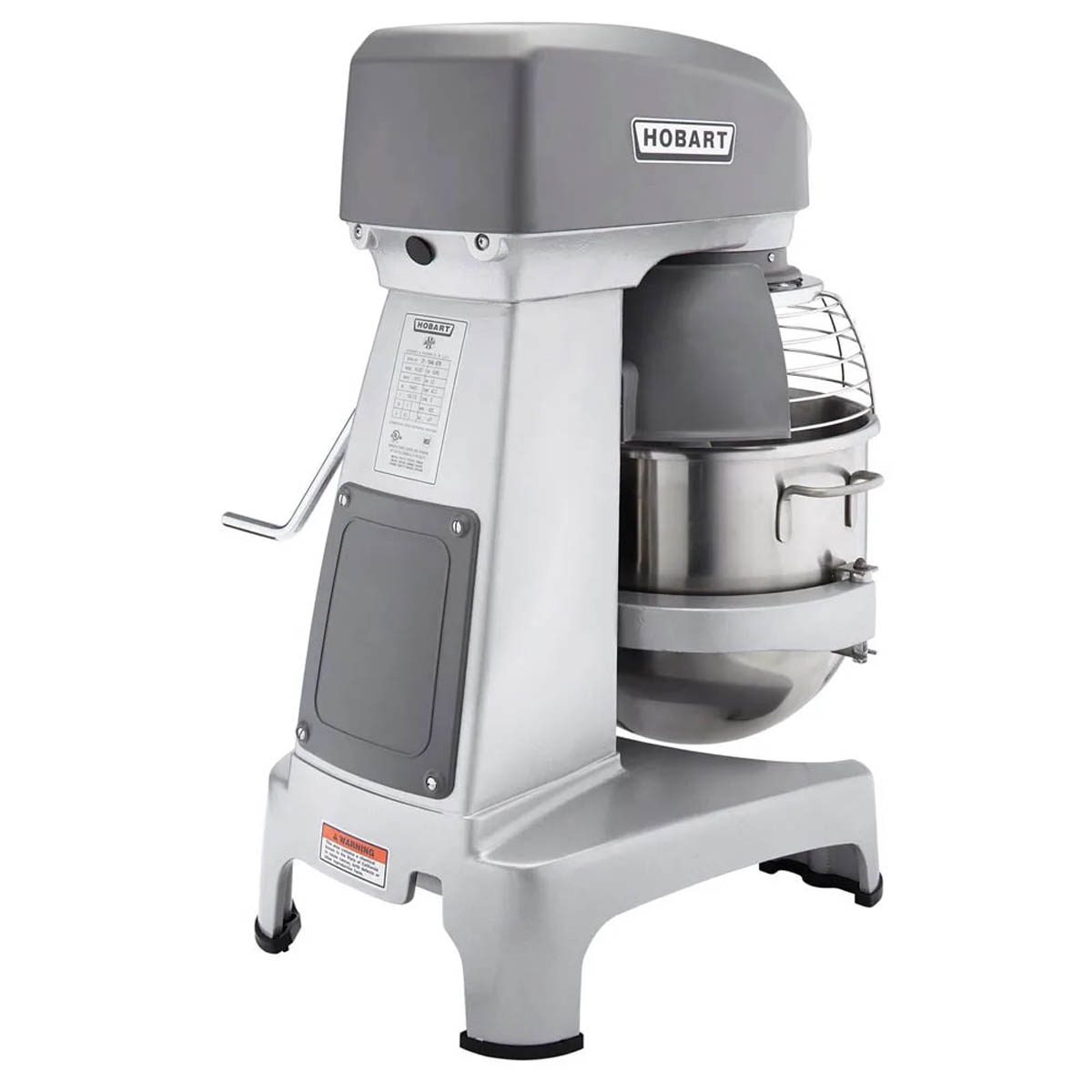 Hobart HL200-10STD Floor Model 20 qt Planetary Mixer with Timer, #12 HUB, 3-Speed, 1/2 hp