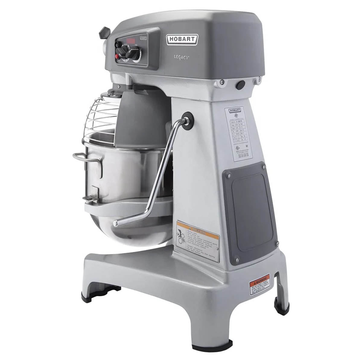 Hobart HL200-1STD Countertop 20 qt Planetary Mixer with Timer, #12 HUB, 3-Speed, 1/2 hp