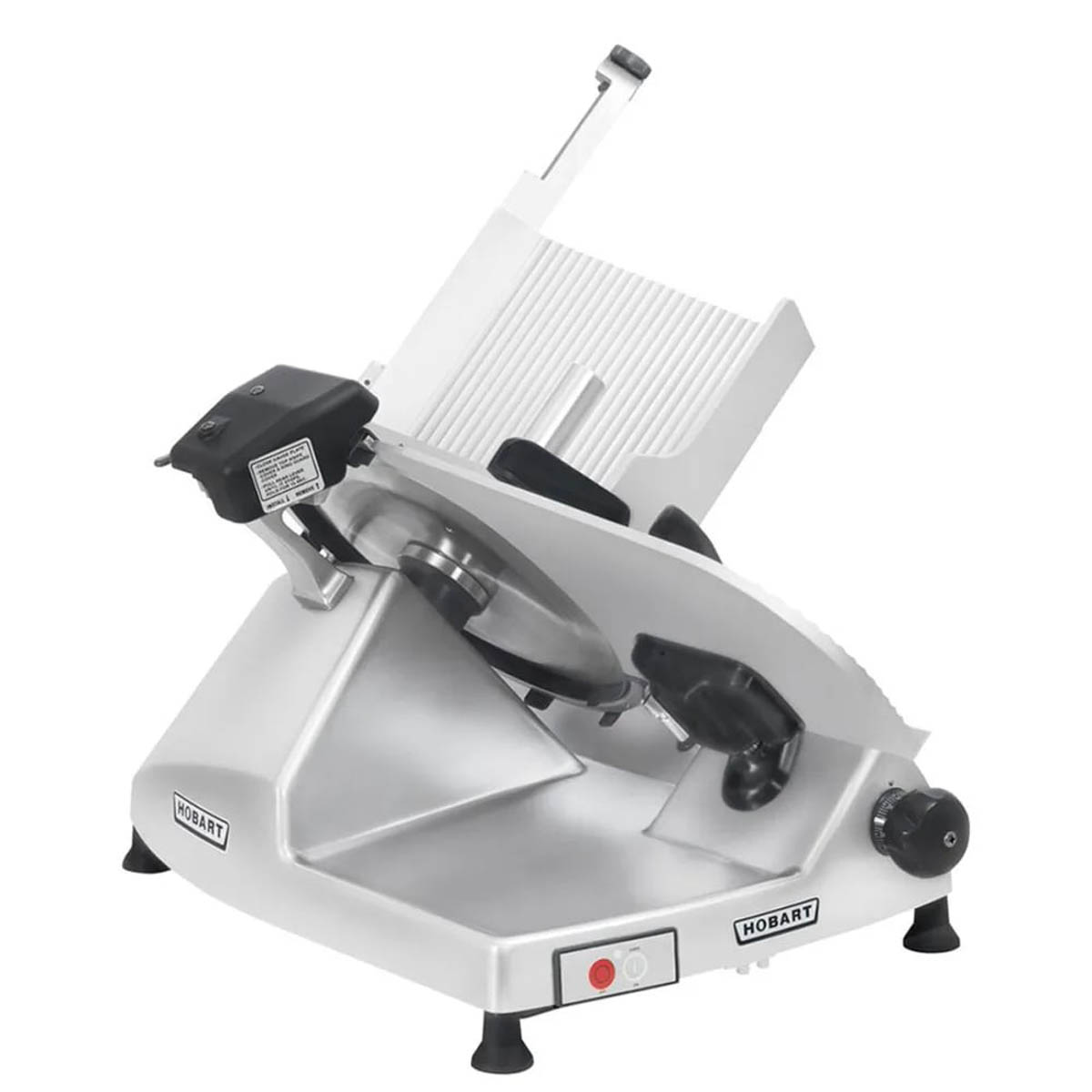 Hobart HS6N-1 Heavy Duty Meat Slicer - 13" CleanCut Knife, 1/2 HP 120V Motor, Aluminum, Finish