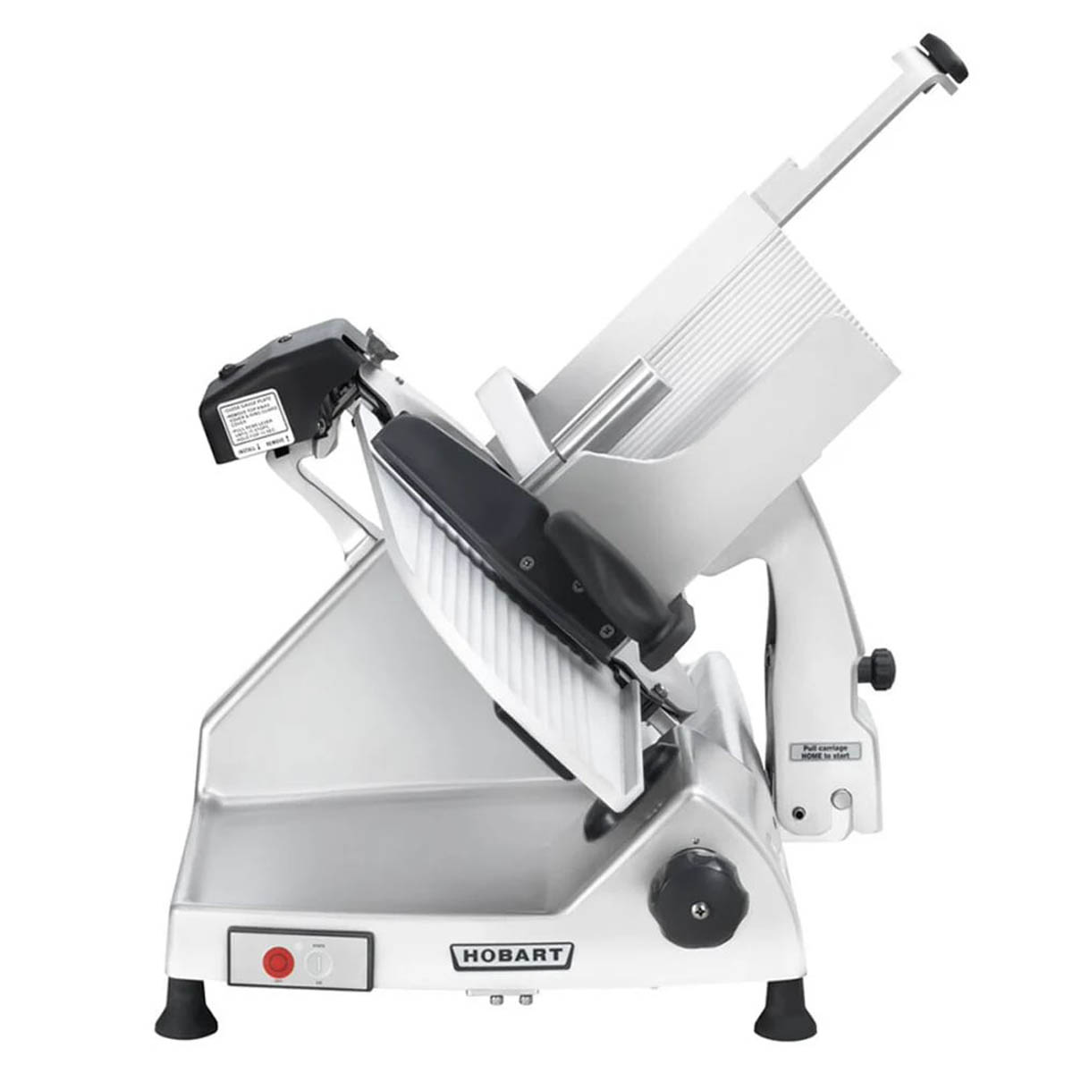 Hobart HS8-1 Manual Meat Slicer - 13" CleanCut Removable Knife, 1/2 HP 120V Motor, Aluminum, Belt Drive, Gravity Feed