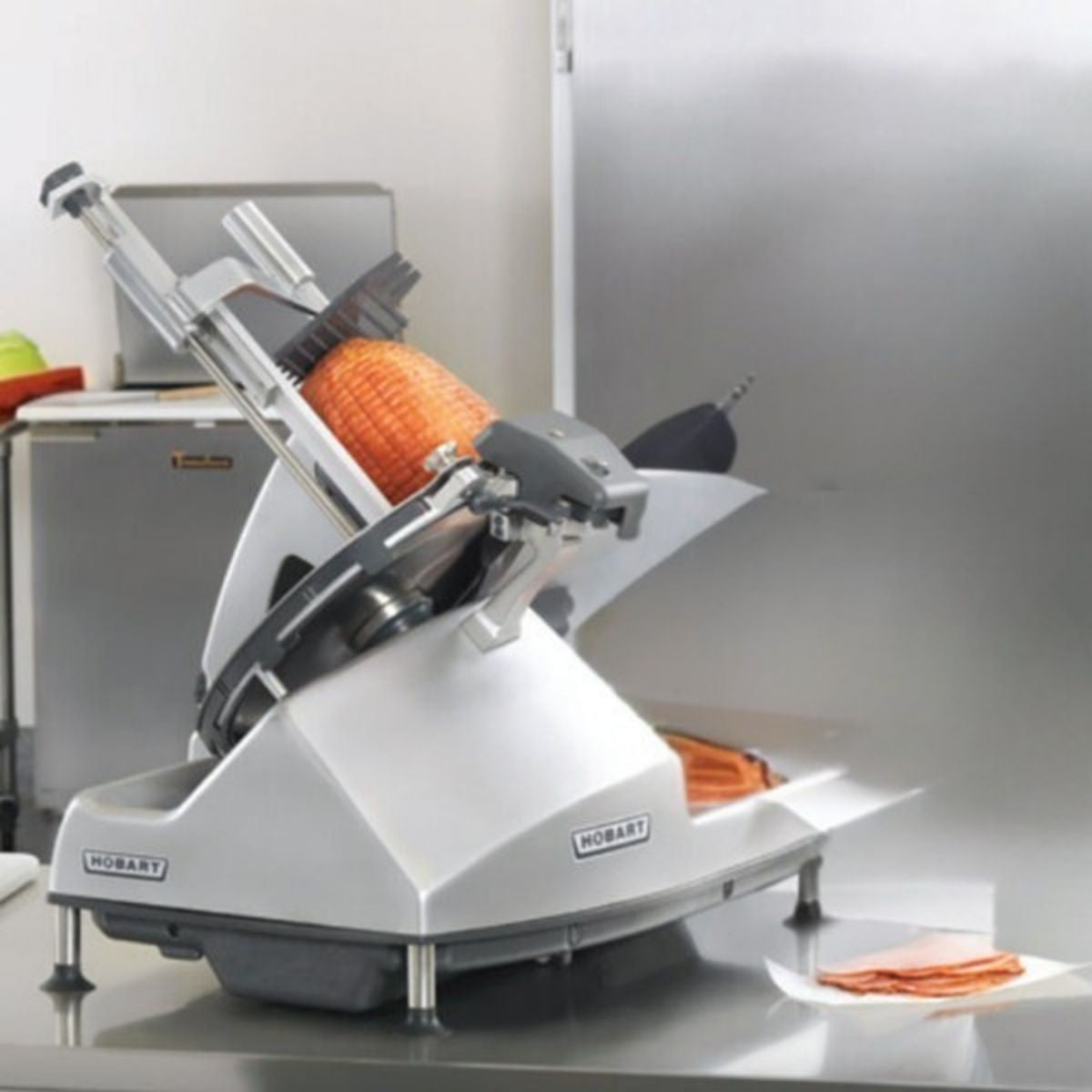 Hobart HS8-1 Manual Meat Slicer - 13" CleanCut Removable Knife, 1/2 HP 120V Motor, Aluminum, Belt Drive, Gravity Feed