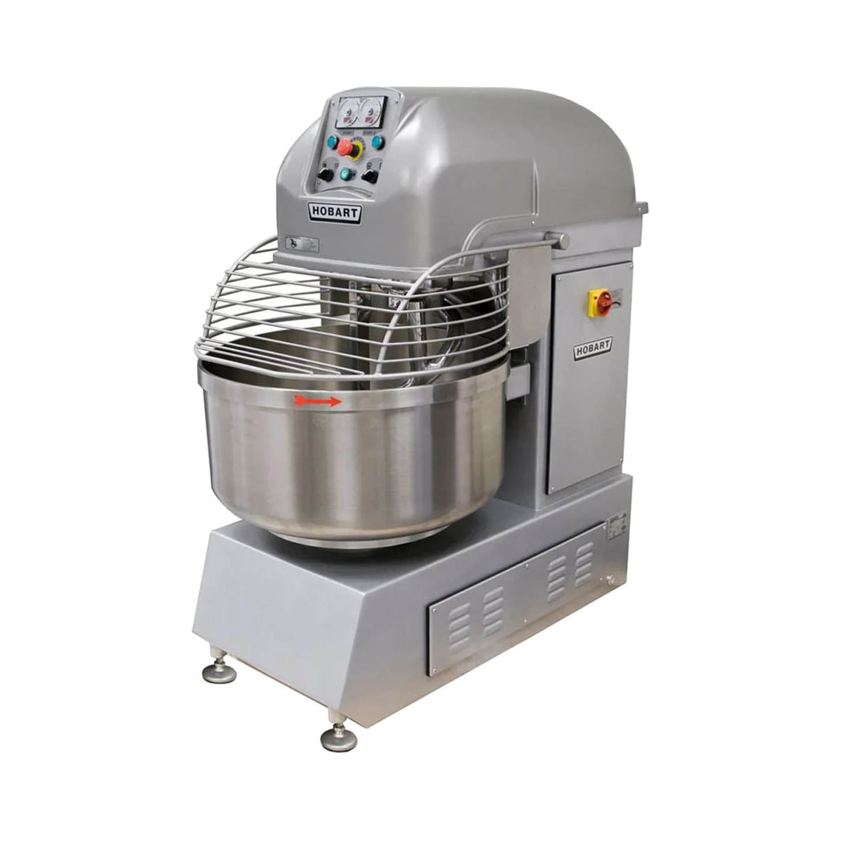 Hobart HSL220-1 Spiral Mixer, 2-Speed, 220 lbs Capacity, 6 hp Spiral Motor and 3/4 hp Bowl Motor