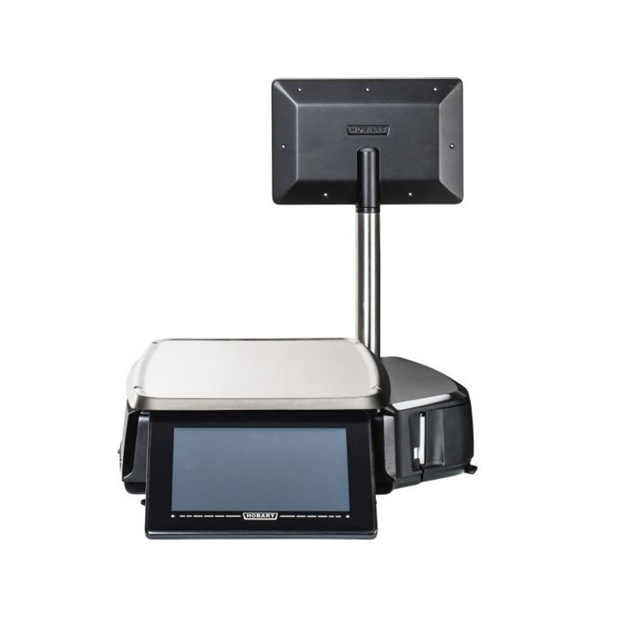 Hobart HTI-7ELH4 Legal Scale/Printer, 7" Elevated Display, 14"x15" Platter, 30 lb Capacity, 0.01 lb Graduation