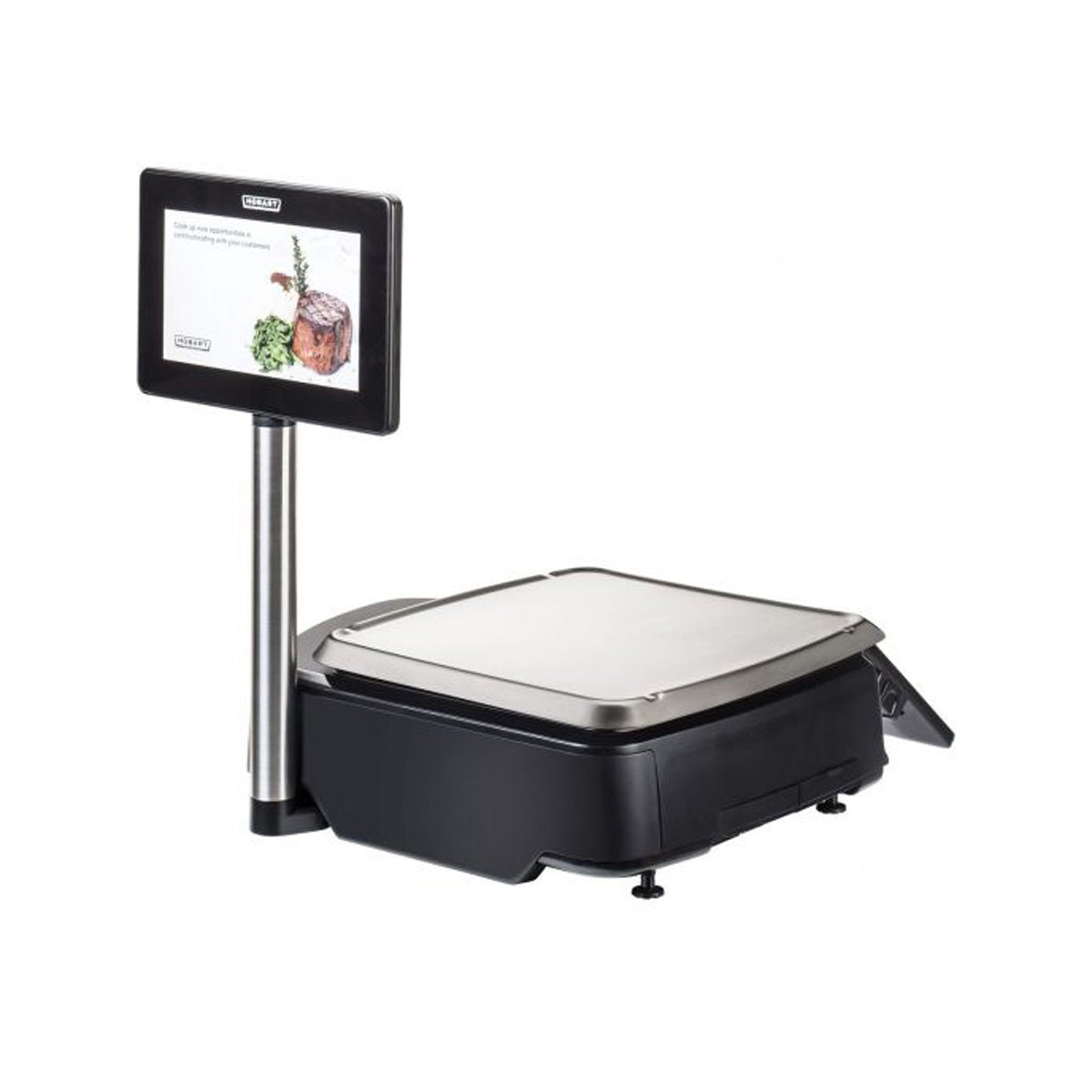 Hobart HTI-7ELH5 Legal Trade Scale, 30lb @0.01lb, 7" Display, 14"x15" Platter, Auto Cutter Dual-Core 2GB, 170W