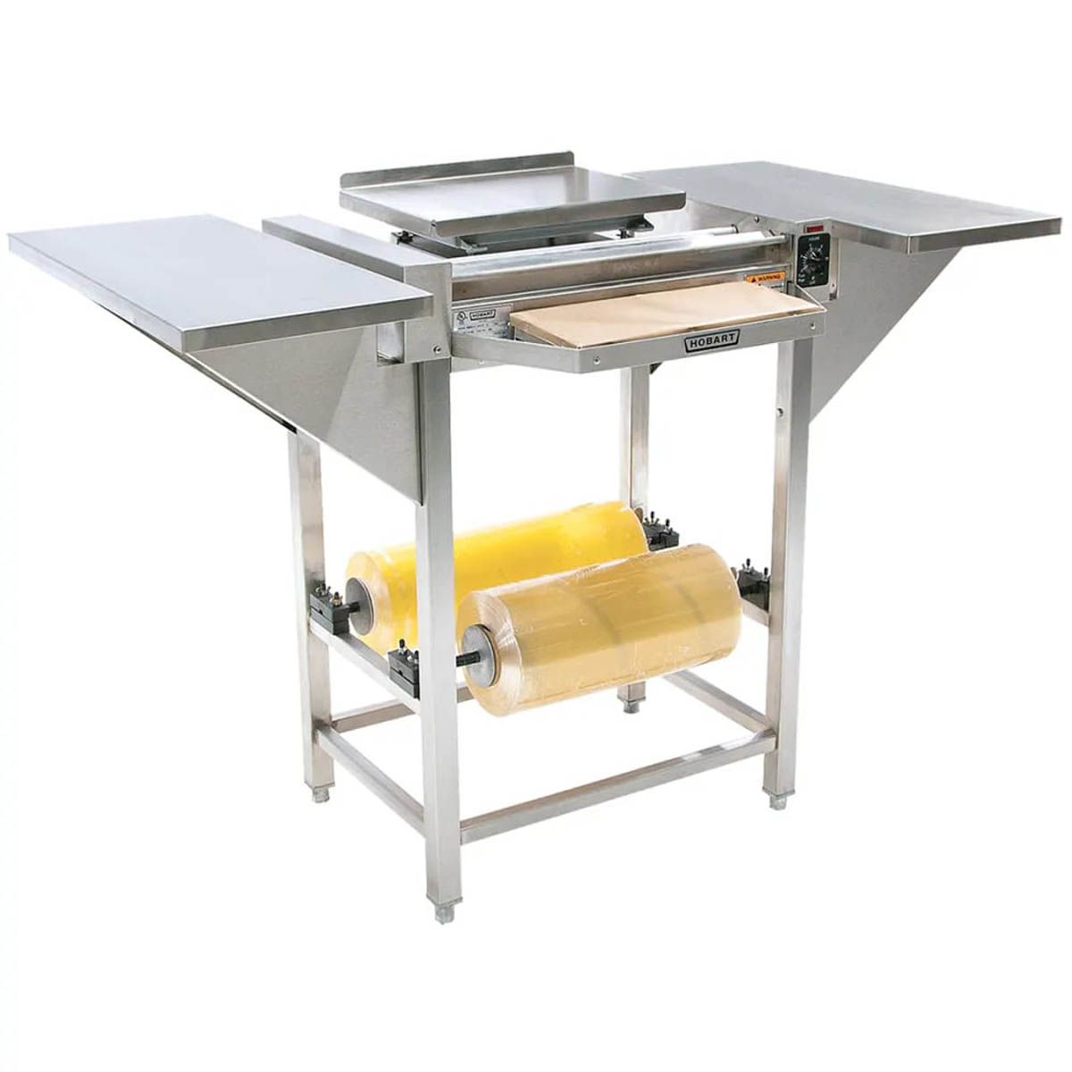 Hobart HWS-4-ES Energy Smart Hand Wrap Station, 2-Roll Film (20"x8"), Heated Seal Plate, Frame, 132 W 115V
