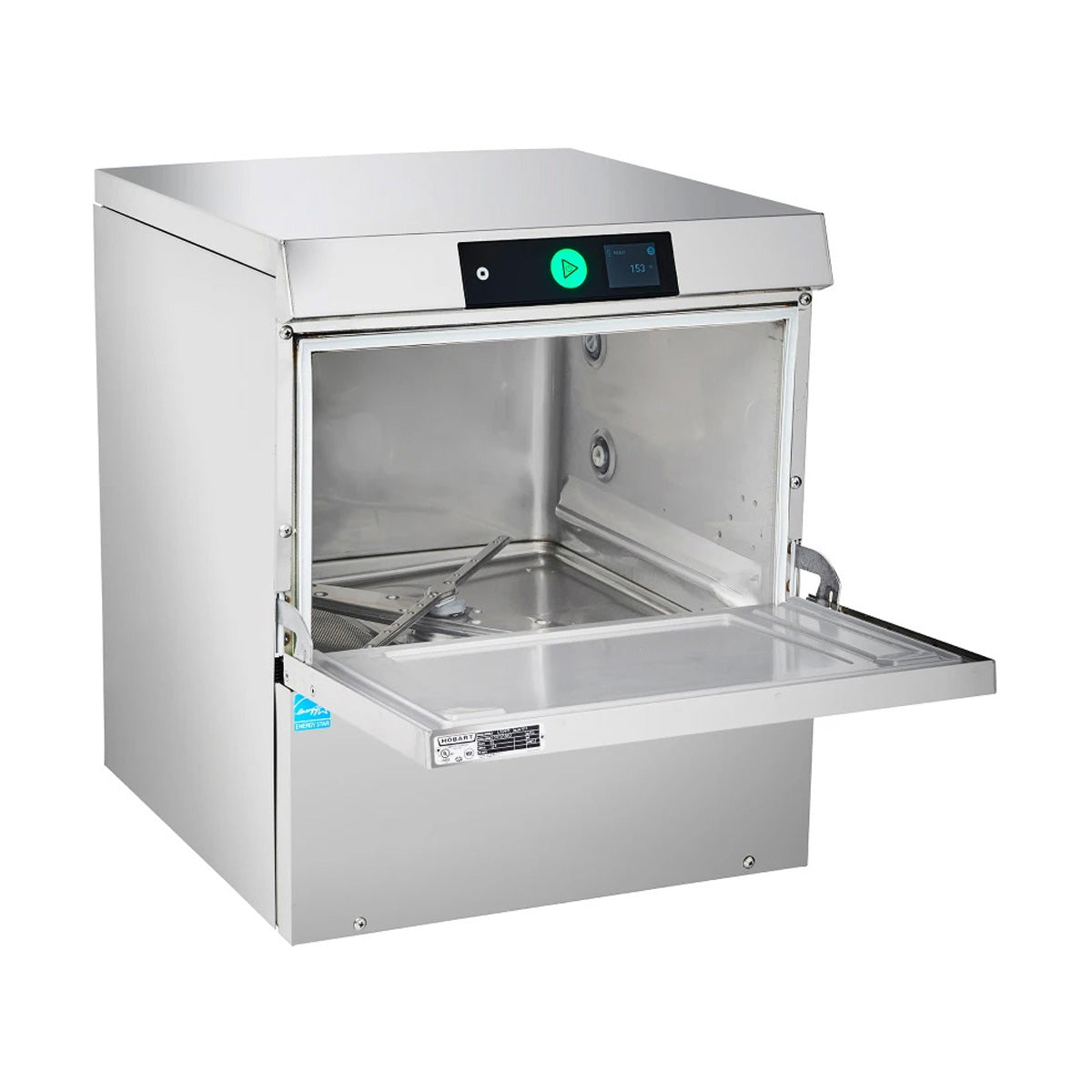 Hobart LXGNPR-3 Undercounter Dishwasher/Glasswasher,38 or 29 Racks/Hr-Low Temp-120V