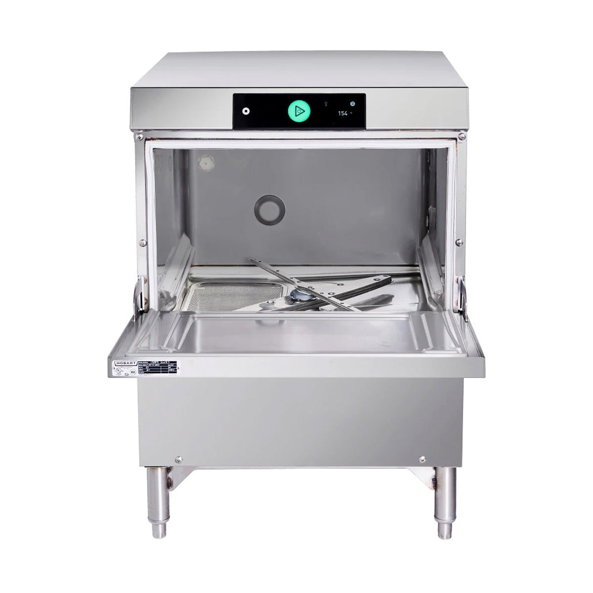 Hobart LXGNR-1 Undercounter Dishwasher/Glasswasher,30 or 24 Rack/Hr-High Temp w/Booster-120/208-240