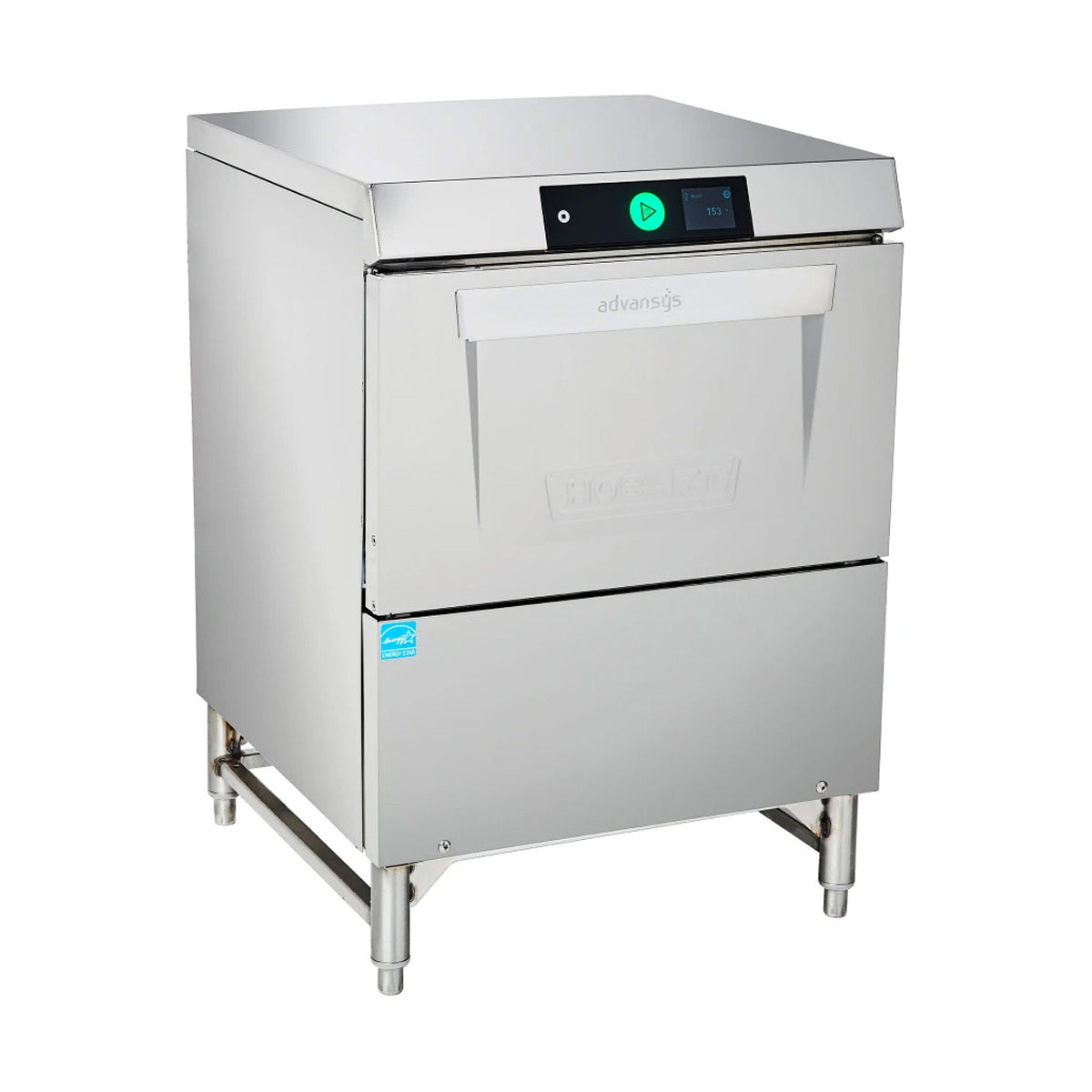 Hobart LXGNR-30 Undercounter Dishwasher/Glasswasher,30 or 24 Rack/Hr-High Temp w/Booster-120/208-240