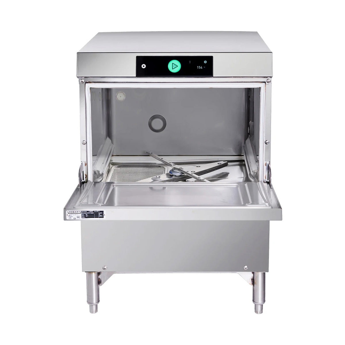 Hobart LXGNR-30 Undercounter Dishwasher/Glasswasher,30 or 24 Rack/Hr-High Temp w/Booster-120/208-240
