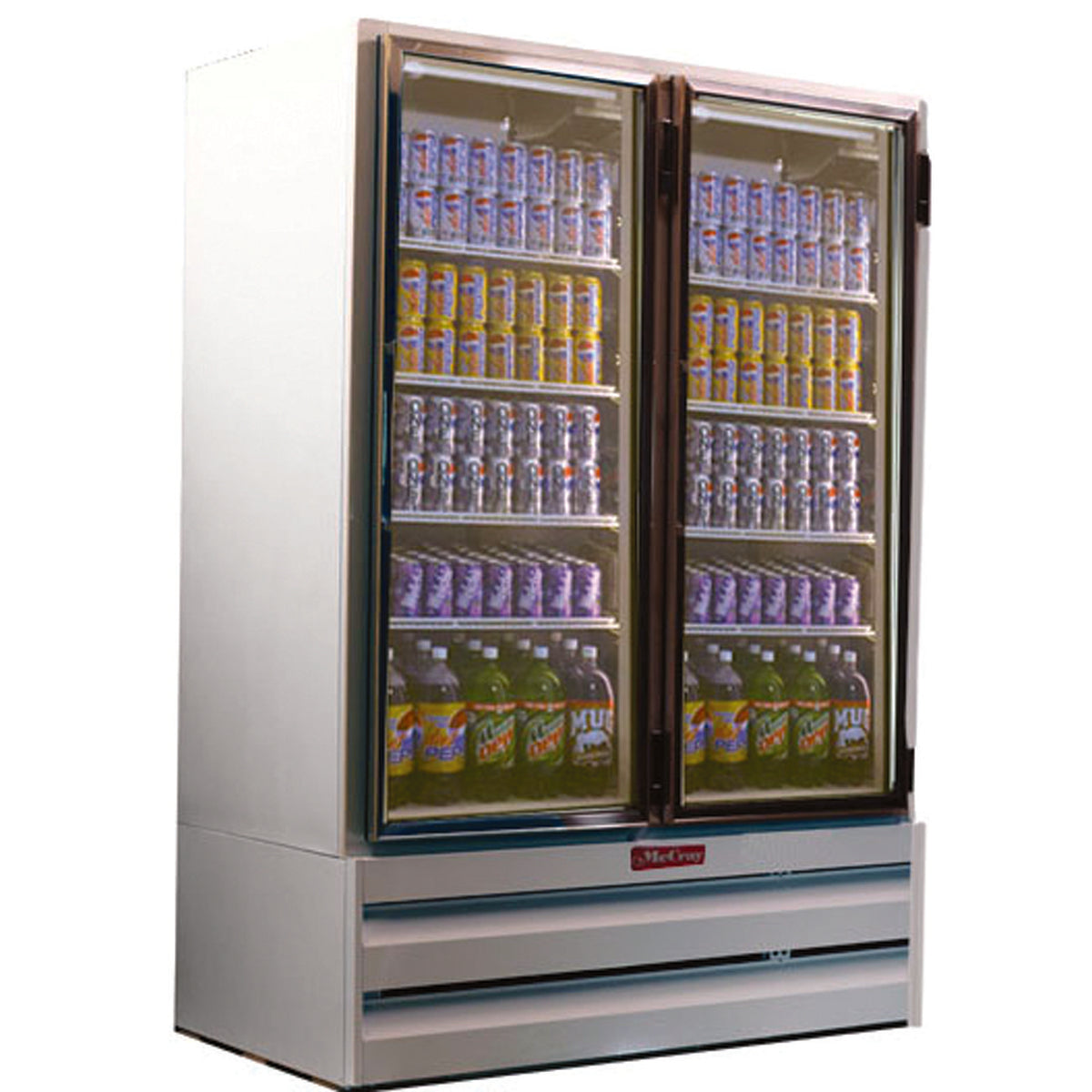 Howard-McCray GF42BM-FF 52" 2 Glass Door Merchandiser Freezer in White, 42 cu. ft.
