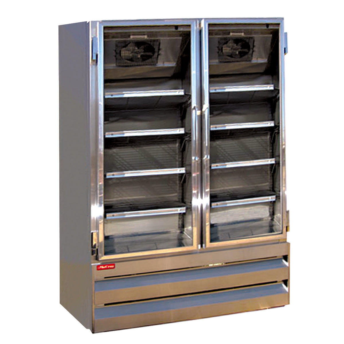 Howard-McCray GF42BM-S-FF 52" 2 Glass Door Merchandiser Freezer, Stainless Steel, 42 cu. ft.