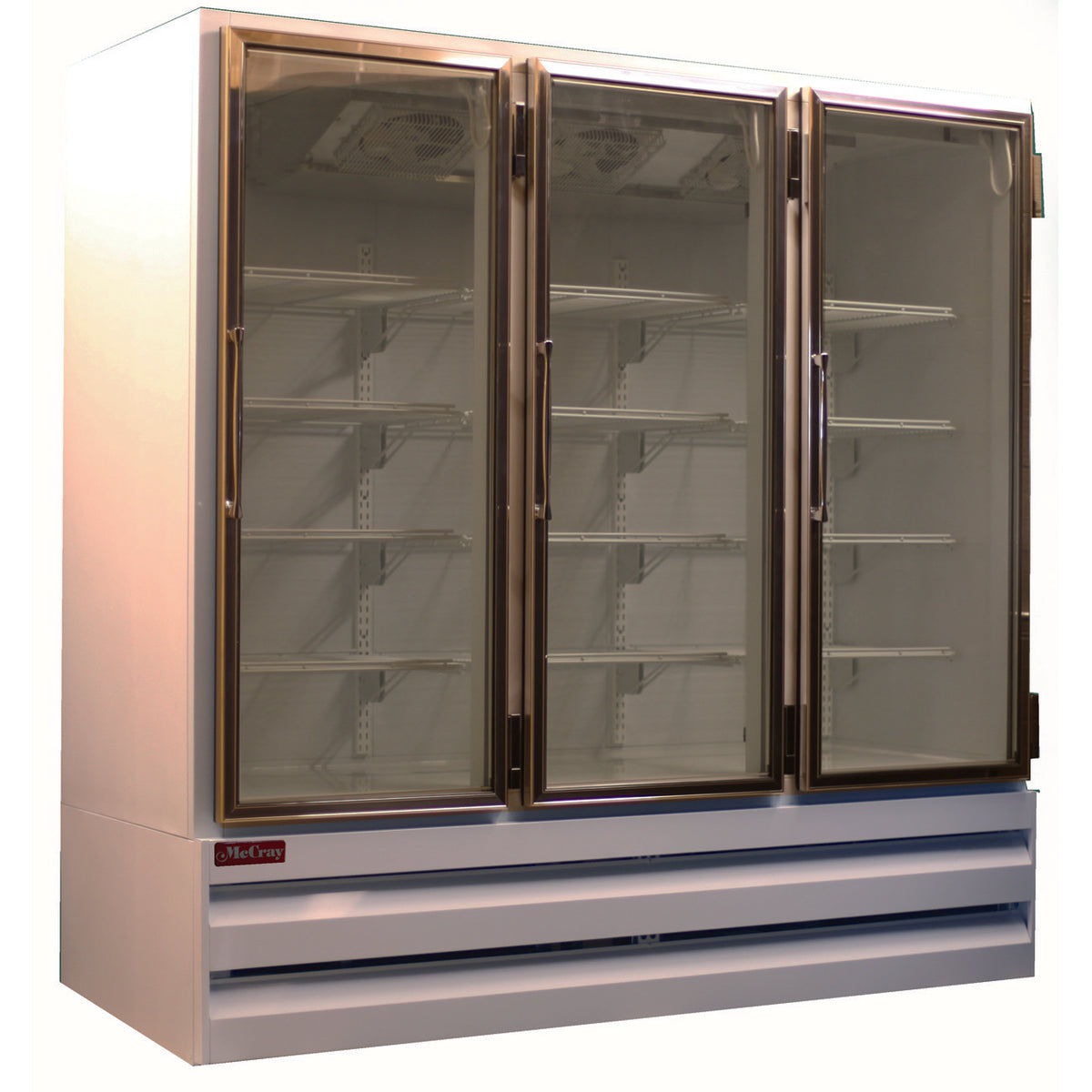 Howard-McCray GF65BM-S-FF 78" 3 Glass Door Merchandiser Freezer, Stainless Steel, 65 cu. ft.