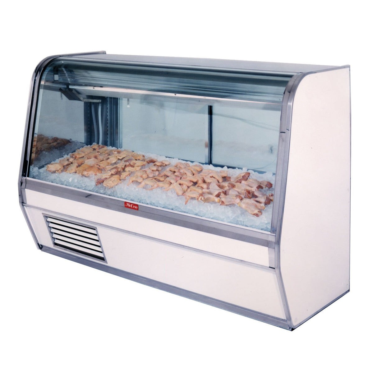 Howard-McCray R-CFS32E-4C-LED 50" Curved Refrigerated Seafood Display Case, Remote, White
