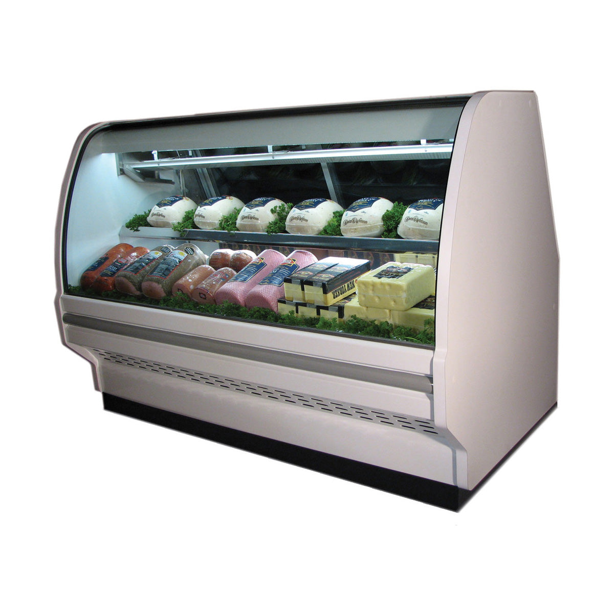Howard-McCray R-CFS40E-8-S-LED 100" Flat Refrigerated Seafood Display Case, Remote, Stainless