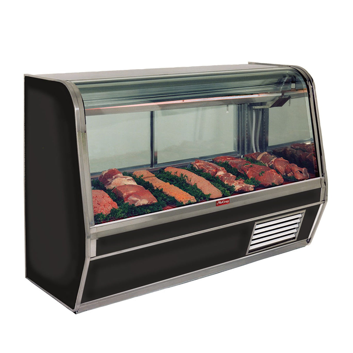 Howard-McCray R-CMS32E-6C-BE-LED 74" Single Duty Curved Refrigerated Meat Display Case, Remote