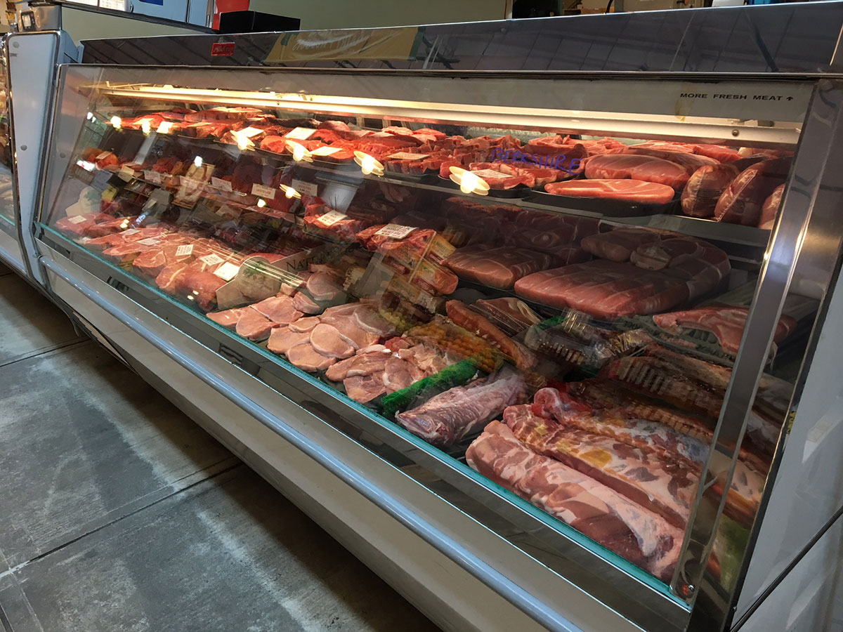 Howard-McCray R-CMS40E-12-LED 149" Single Duty Flat Refrigerated Meat Display Case, Remote